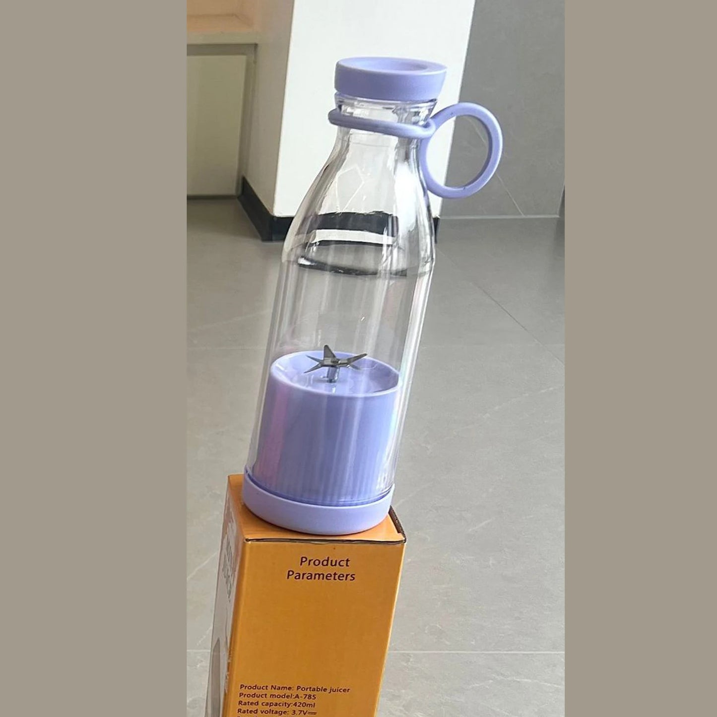 Mini Fast Juice Juicer Fresh Fruits Mixer Smoothie Bottle Handheld 6-Blade USB Rechargeable Multifunctional Fruit Blender